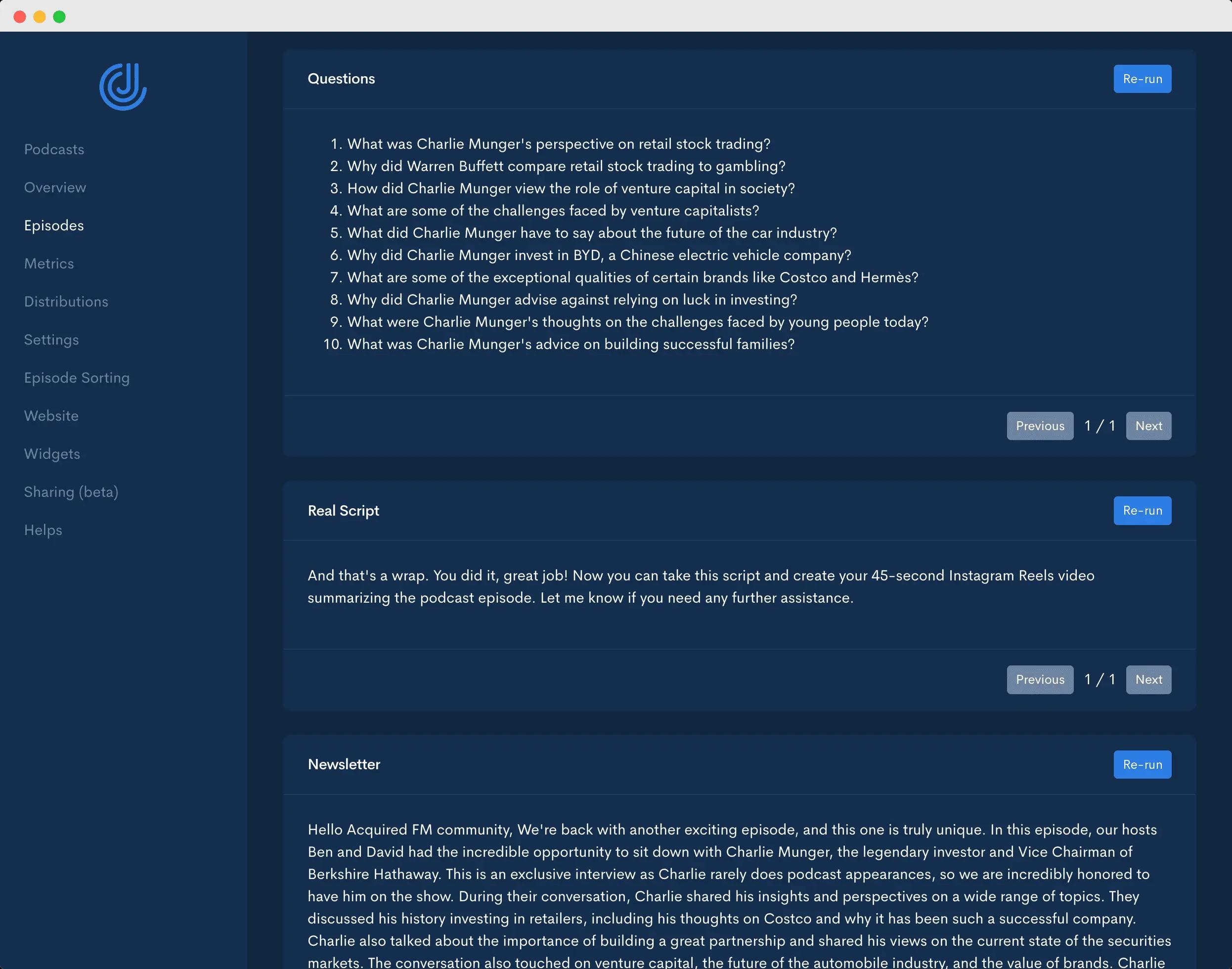 Picture of the AI contents
